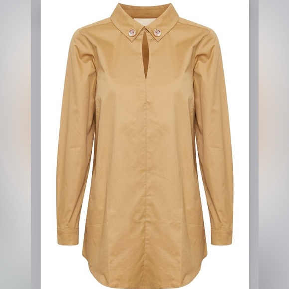 Karen By Simonsen FONZIEKB Long Sleeved Tunic Shirt Apple Cinnamon - Picture 1 of 14